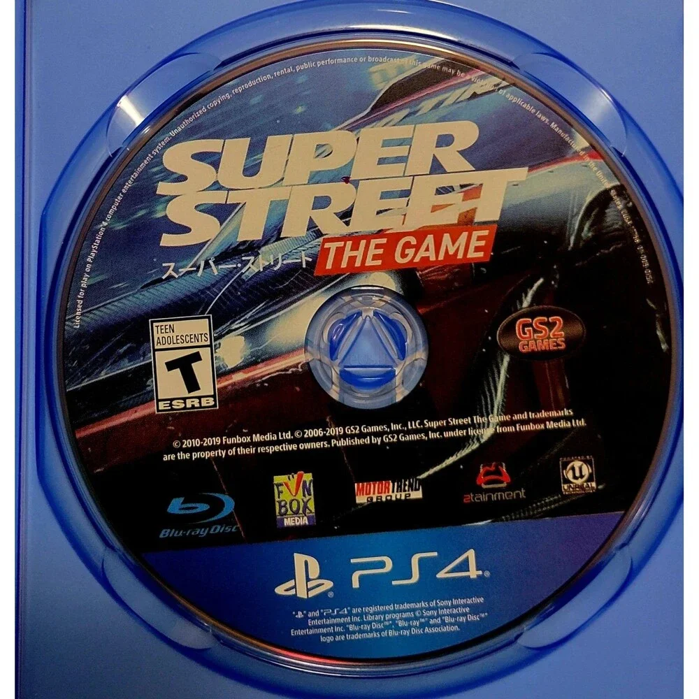 Super Street The Game -Sony PlayStation 4,NO MANUAL, CLN DISC, TESTED, FAST SHIP